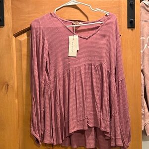 Sonoma Women's Dusty Rose Long Sleeve Blouse